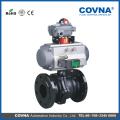 Pneumatic/auto Flange Ball Valve (Two-Piece), pneumatic actuated ball valve